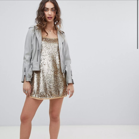 Free People Dresses & Skirts - Free people time to shine sequin mini dress size Medium EUC